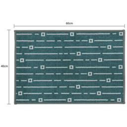 JVL Savio Teal Mat 40 x 60cm - Blue - JVL Homewares - Wilko - thumbnail 7