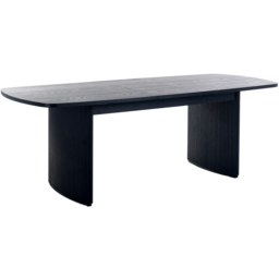 Julian Bowen Louis 6 Seater Fluted Extending Dining Table Black - Wilko - thumbnail 3