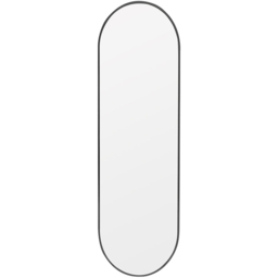 Living and Home Black Oval Frame Full Length Wall Mirror 40 x 150cm - Size: 150 x 40cm - Wilko - thumbnail 4