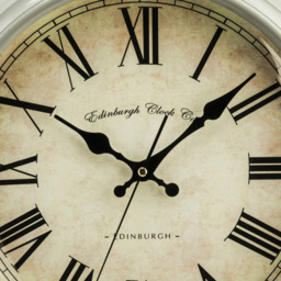 Premier Housewares Vermont Grey Plastic Round Wall Clock 35cm - Size: 35 x 5 x 35cm - Wilko - thumbnail 3