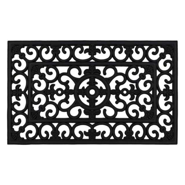 JVL Lexi Rubber Scraper Doormat 45 x 75cm - JVL Homewares - Wilko - image 1