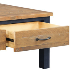 Baumhaus Splash of Blue 4 Drawer Wooden Coffee Table - Wilko - thumbnail 6