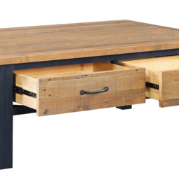 Baumhaus Splash of Blue 4 Drawer Wooden Coffee Table - Wilko - thumbnail 5