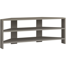 Decortie Thales 2 Shelf Mocha Grey Modern Corner TV Unit - Size: 45 x 110 x 36cm - Wilko - thumbnail 3