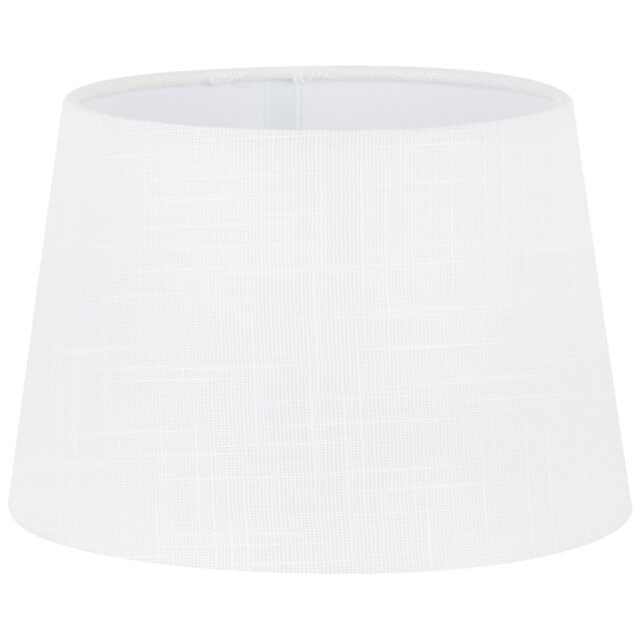 White Linen Textured Small Lamp Shade - Wilko - image 1
