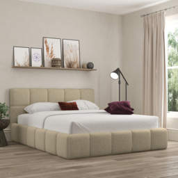 DS Living Ovella Double Latte Cubed Bed Frame - Brown - Wilko - thumbnail 5