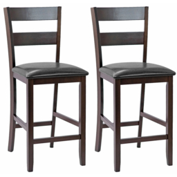 Costway Counter Height Upholstered Bar Stool Set of 2 - Size: 108 x 52 x 30cm - Multi - Wilko - thumbnail 6