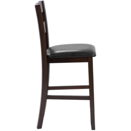 Costway Counter Height Upholstered Bar Stool Set of 2 - Size: 108 x 52 x 30cm - Multi - Wilko - thumbnail 5