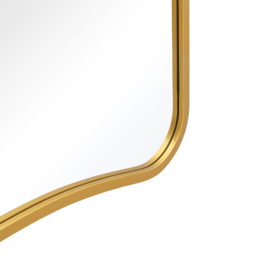 MirrorOutlet The Coartans Gold Metal Trapezoid Wall Mirror 180 x 85cm - Wilko - thumbnail 7