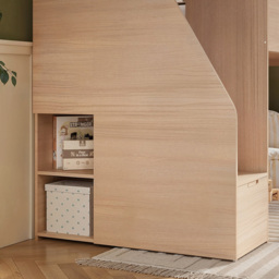 Flair Dreamland Oak Play House Staircase Mid Sleeper - Size: Single - Brown - Wilko - thumbnail 6