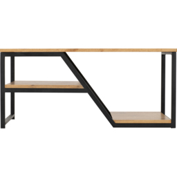 Seconique Durham Light Oak and Black Coffee Table - Size: 50 x 100 x 45cm - Wilko - thumbnail 4