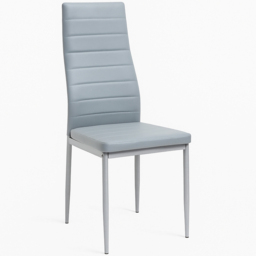 Kosy Koala 4 Seater Round Faux Leather Wooden Dining Set Grey - Beige - Wilko - thumbnail 3