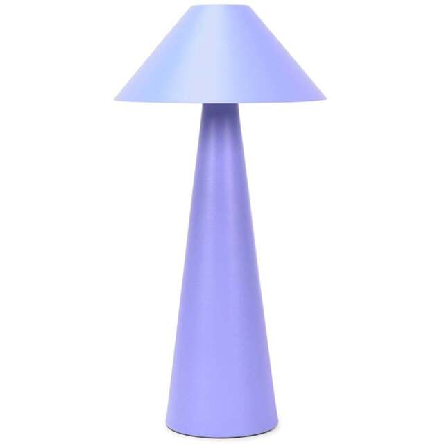ValueLights Raquel Purple Tapered Shade Table Lamp with Integrated LED - Size: 30 x 15 x 15cm - Wilko - image 1