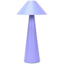 ValueLights Raquel Purple Tapered Shade Table Lamp with Integrated LED - Size: 30 x 15 x 15cm - Wilko