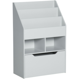 Playful Haven Grey Kids Bookshelf with Drawer - Size: 60 x 29.9 x 90cm - Wilko - thumbnail 3