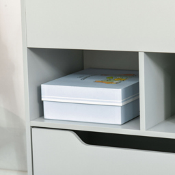 Playful Haven Grey Kids Bookshelf with Drawer - Size: 60 x 29.9 x 90cm - Wilko - thumbnail 4
