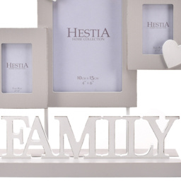 Premier Housewares Hestia Family Multi Aperture Frame - Grey - Hestia Home - Wilko - thumbnail 5