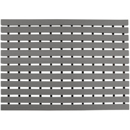 Oseasons Grey Non Slip Slatted Shower Mat 61 x 43cm - Wilko