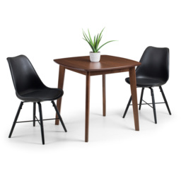 Julian Bowen Kari Set of 2 Black Dining Chair - Wilko - thumbnail 6