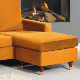 Hendrick 3 Seater Orange Reversible Corner Sofa - Artemis Home - Wilko - thumbnail 4