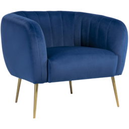 Artemis Home Matilda Blue Accent Chair - Size: Single - Wilko - thumbnail 3