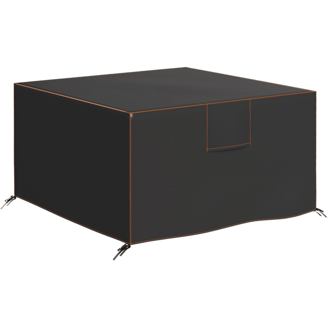 Outsunny Black Waterproof Garden Furniture Cover 125 x 125 x 74cm - Size: 74 x 125 x 125cm - Wilko - image 1