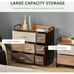 Portland 7 Drawer Chest of Drawers - Multi - Wilko - thumbnail 6