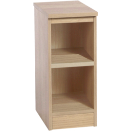 R White Cabinets 2 Shelf Brown Desk Height Wide Bookcase - Size: 72.8 x 30 x 54cm - Wilko - thumbnail 3