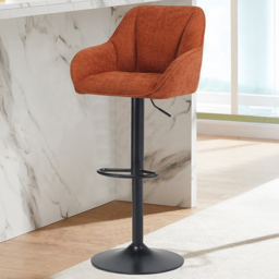 Burnt Orange Bar Stool - Wilko