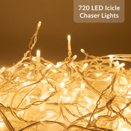 The Christmas Workshop 720 Warm White LED Icicle String Light - Wilko - thumbnail 7