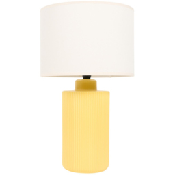 Lucia Table Lamp - Yellow - Wilko - thumbnail 3