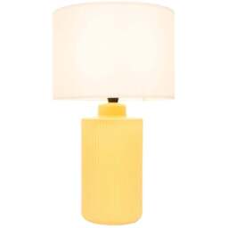 Lucia Table Lamp - Yellow - Wilko