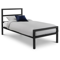 Julian Bowen Soto Single Satin Black Metal Bed Frame - Wilko - thumbnail 3