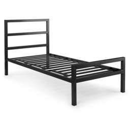 Julian Bowen Soto Single Satin Black Metal Bed Frame - Wilko - thumbnail 4