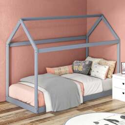 Portland Grey Tree House Wooden Single Bed - Wilko - thumbnail 1