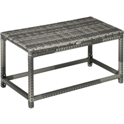 Outsunny Outdoor Coffee Table Grey - Size: 43 x 12 x 84cm - Wilko - thumbnail 3