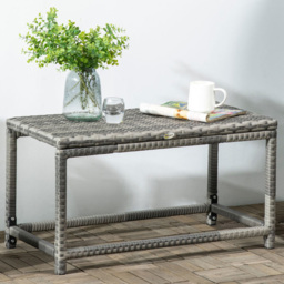 Outsunny Outdoor Coffee Table Grey - Size: 43 x 12 x 84cm - Wilko - thumbnail 1