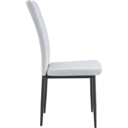 Elle Set of 4 Beige Velvet Effect Plush Padded Upholstered Dining Chair - Cream - MCC - Wilko - thumbnail 5