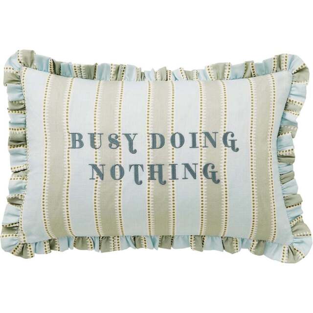 Yvonne Ellen Multicolour Busy Doing Nothing Cushion 60 x 40cm - Wilko - image 1