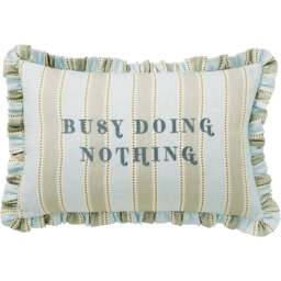 Yvonne Ellen Multicolour Busy Doing Nothing Cushion 60 x 40cm - Wilko - thumbnail 1