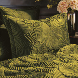 Paoletti Palmeria Double Moss Duvet Set - Green - Wilko - thumbnail 4