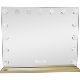 Hollywood LED Wireless Vanity Mirror Gold - Wilko - thumbnail 5