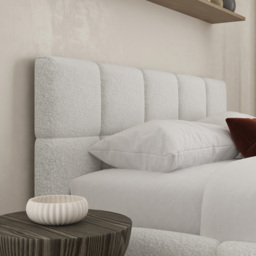 DS Living Ovella Double Dove Cubed Bed Frame - Grey - Wilko - thumbnail 3