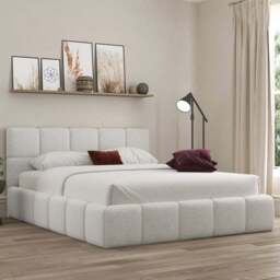 DS Living Ovella Double Dove Cubed Bed Frame - Grey - Wilko - thumbnail 1