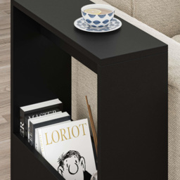 Decortie Simpi Single Shelf Black Bute Side Table - Size: 60 x 55 x 20cm - Wilko - thumbnail 5