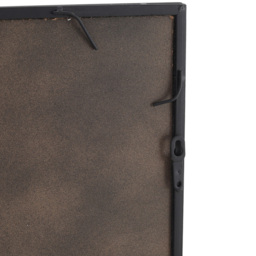 Living and Home Grid Window Mirror with Metal Frame - Size: 90 x 60 x 2cm - Black - Wilko - thumbnail 7