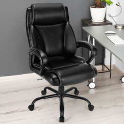 Costway High Back Rocking Office Chair - Size: 73 x 69 x 40cm - Black - Wilko