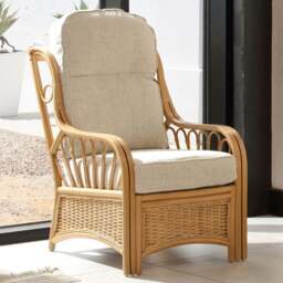 Desser Furniture Vale Light Oak Athena Plain Armchair - Size: Single - Brown - Wilko - thumbnail 1