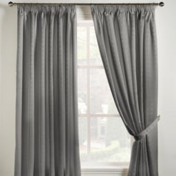 Alan Symonds Madison Silver Taped Top Curtains 229 x 274cm - Size: W 229 x D 274cm - Wilko - thumbnail 3