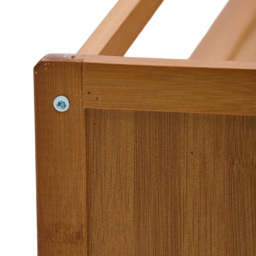Living and Home Single Drawer 3 Shelf Brown Bamboo Desktop Bookshelf - Wilko - thumbnail 5